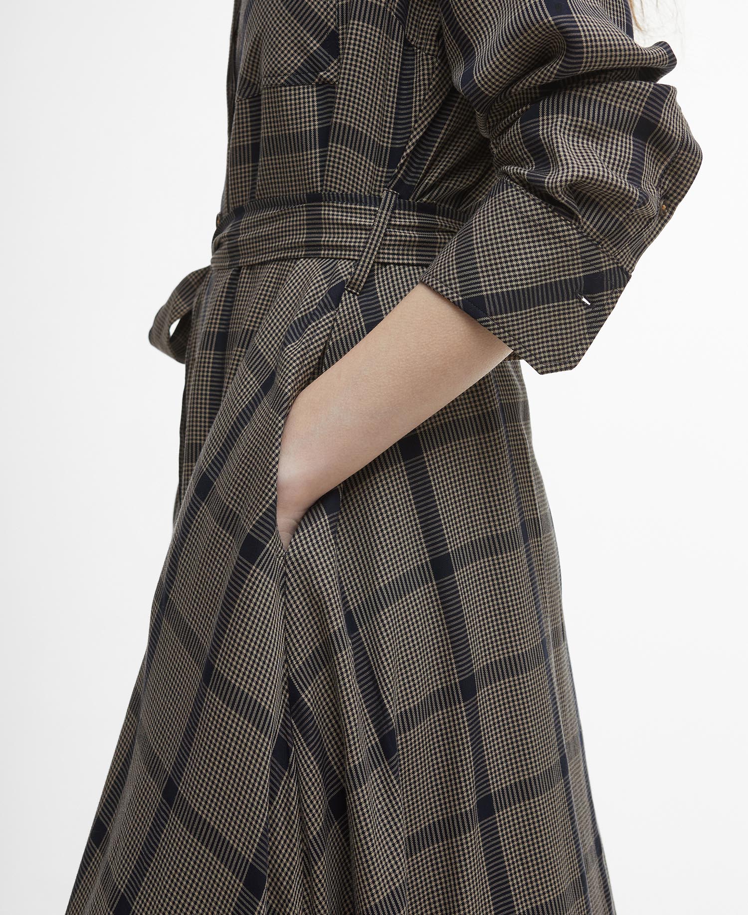 Claudia Check Midi Dress image number 4