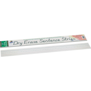 Dry Erase Sentence Strips, White, 1-1/2" X 3/4" Ruled, 3" x 24", 30 Strips