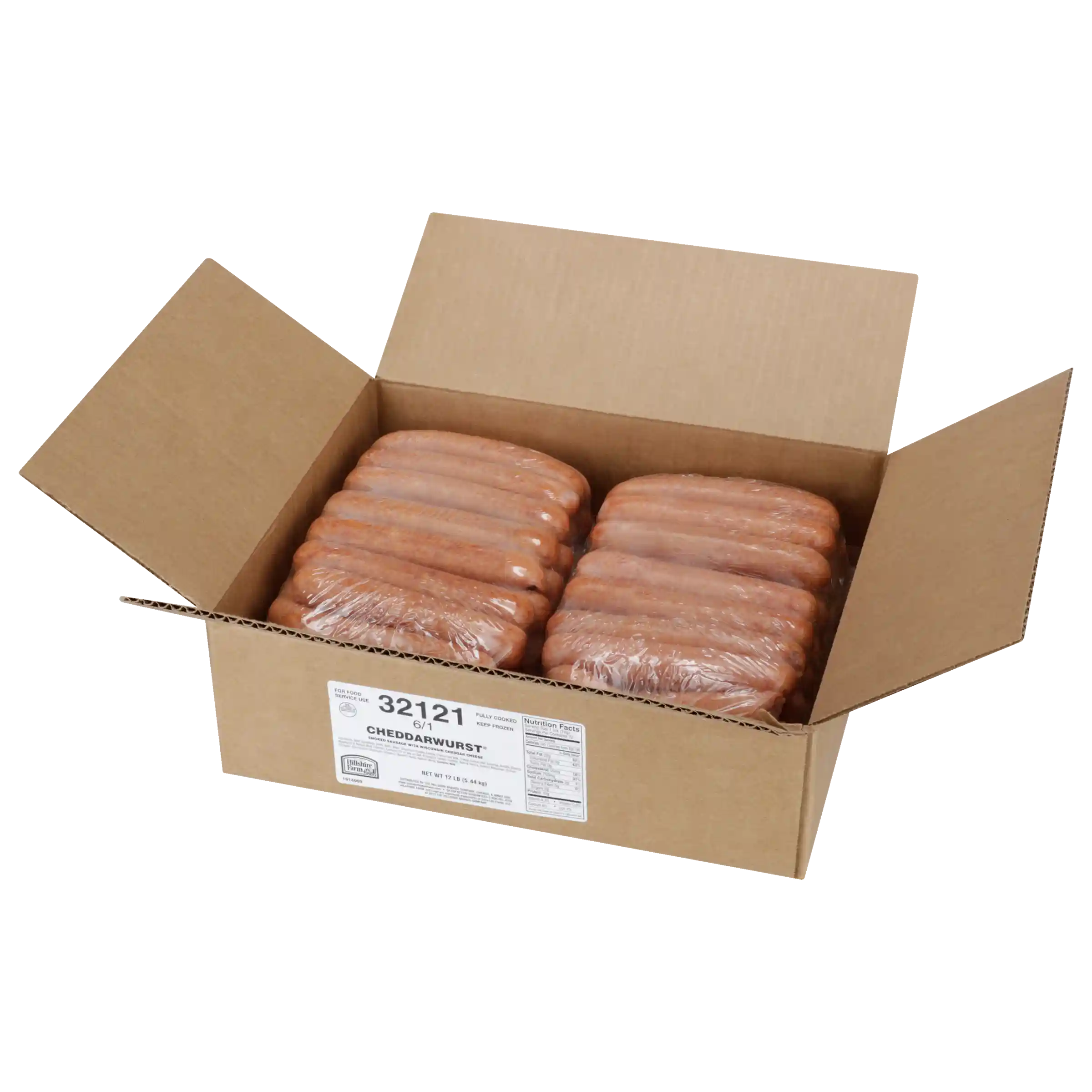Hillshire Farm® Cheddarwurst® Fully Cooked Polish Skinless Dinner Sausage Links, 6:1 Links Per Lb, 6 Inch, Frozen_image_31