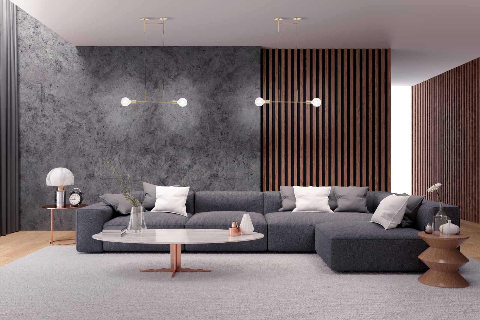 Modern Pendant Modern Style Pendant 2 Light — installation 3