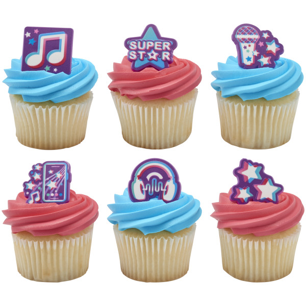 Super Star Assortment Cupcake Rings