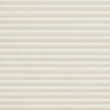 Cream pleated (cellular) blind, fully lowered with narrow horizontal folds; closed and filtering soft daylight; fills the frame, presenting a neutral, evenly lit surface with no visible room context.
