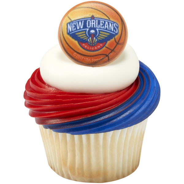 NBA Team Basketball Cupcake Rings