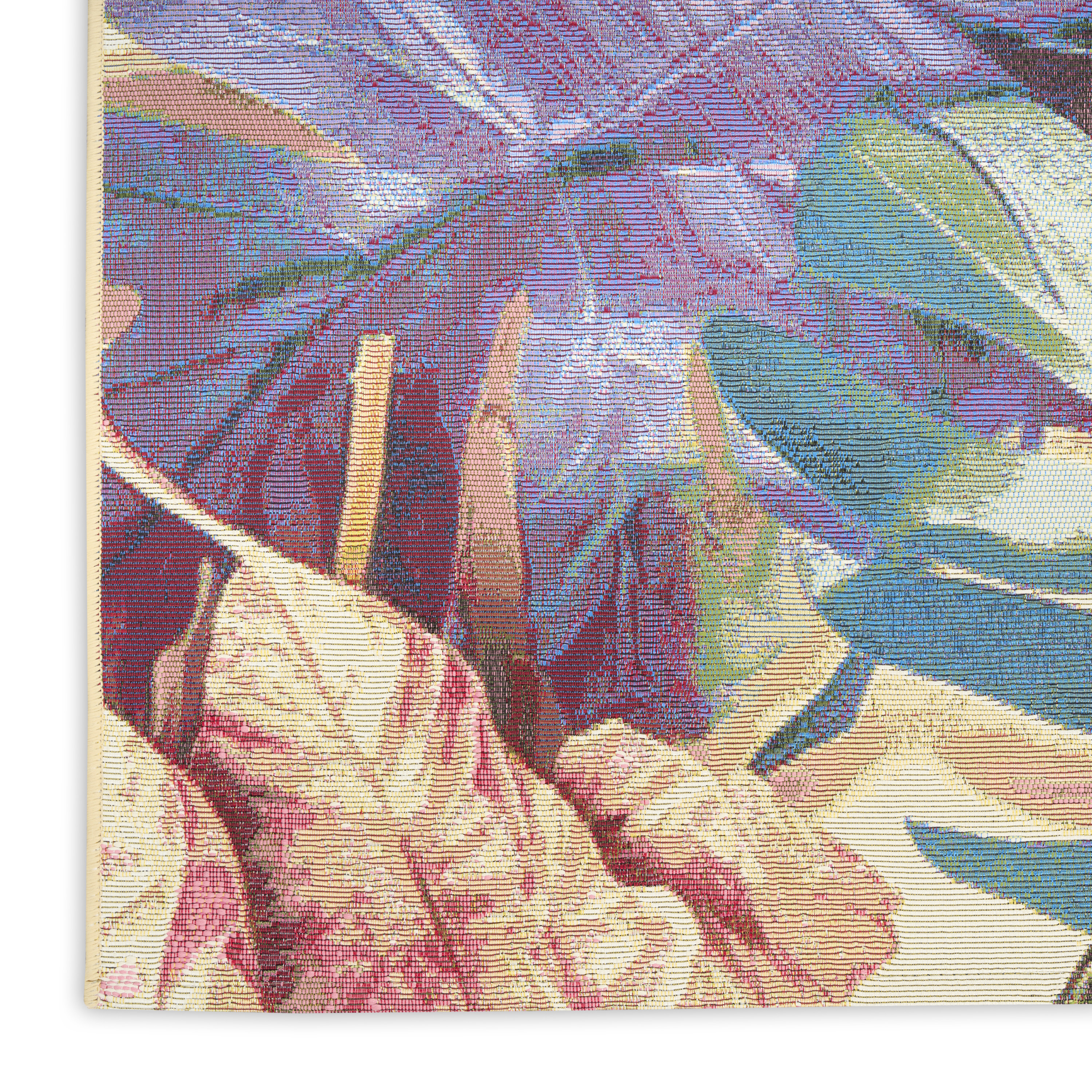 Nourison Color Splash 7'10" x 9'10" Multicolor Tropical Rug