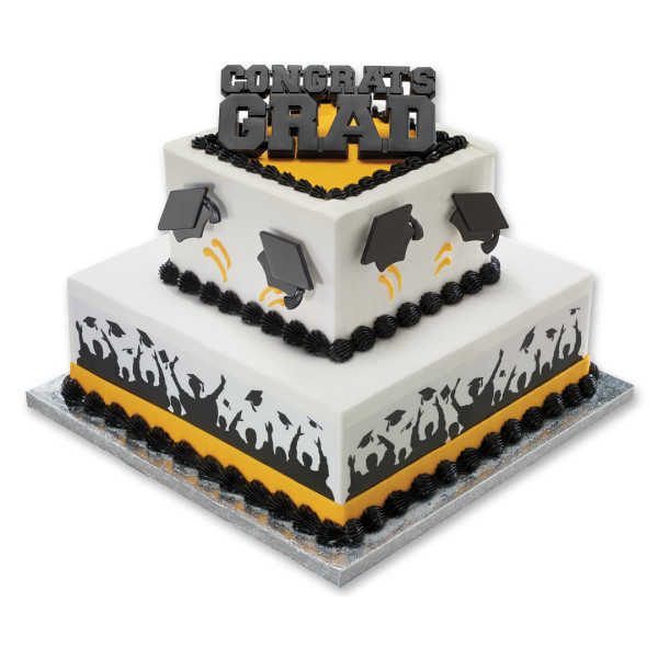 Hats Off Silhouette PhotoCake® Edible Image® Strips