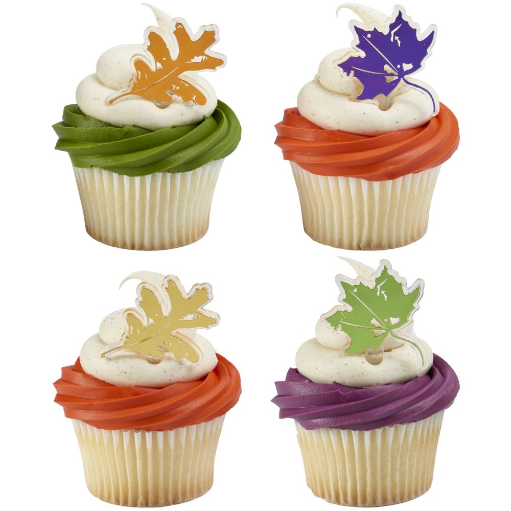 Image Cake Autumn Leaves Foil