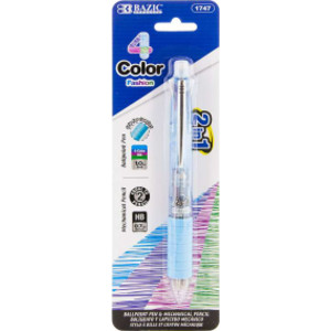 2-In-1 Mechanical Pencil & 4-Fashion Color Pen with Grip