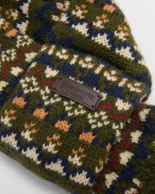 Marlow Fair Isle Dog Scarf Olive