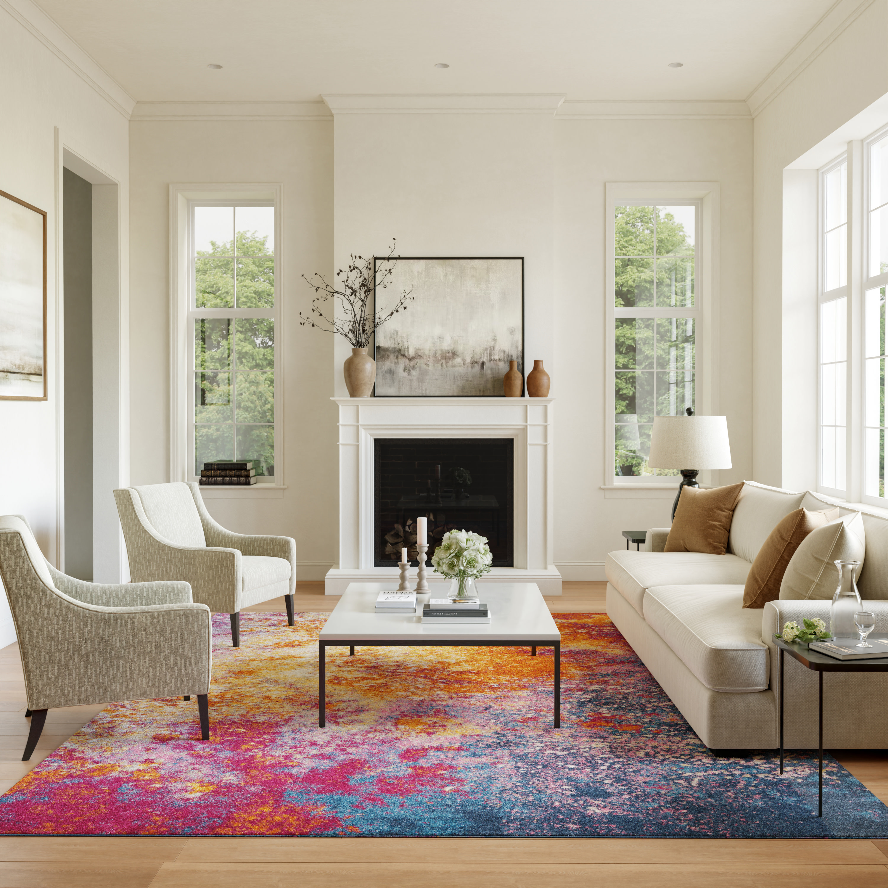Nourison Passion 8' x 10' Sunburst Modern Indoor Rug