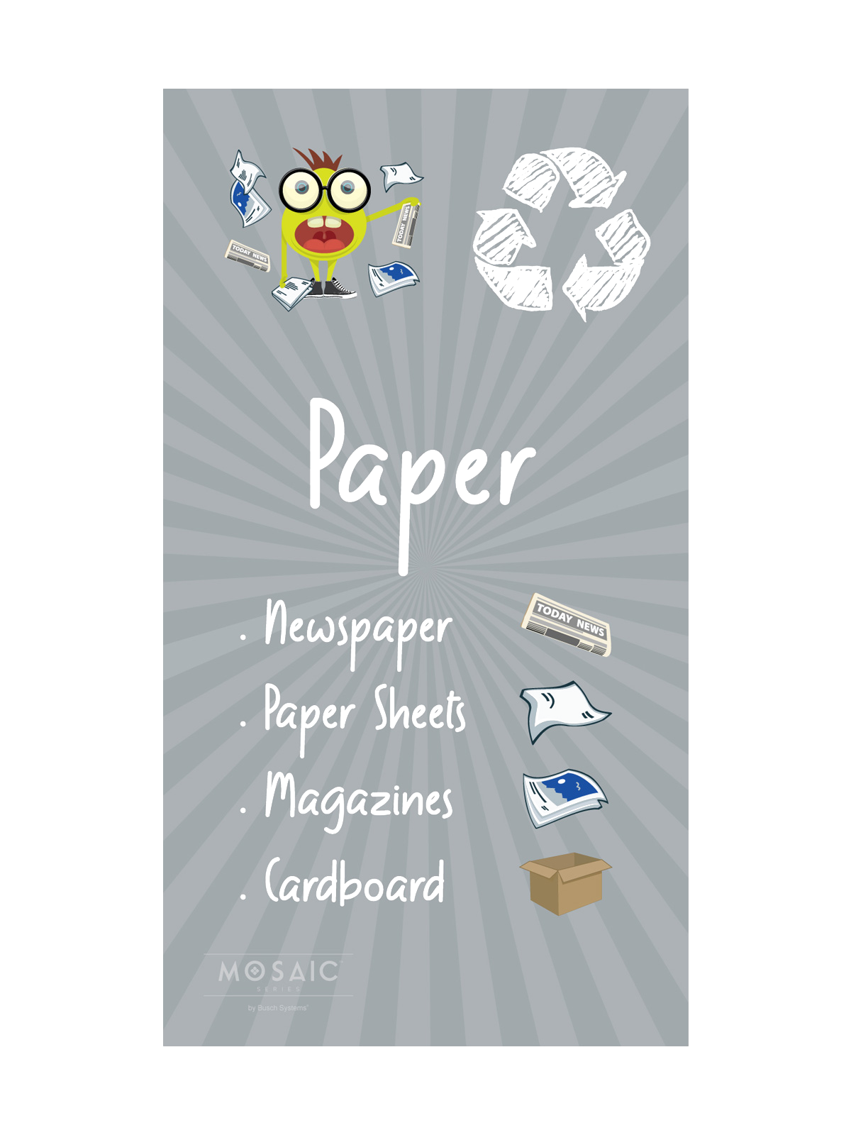 MOSAIC – Junior Body Sign – Junior – Paper – Grey