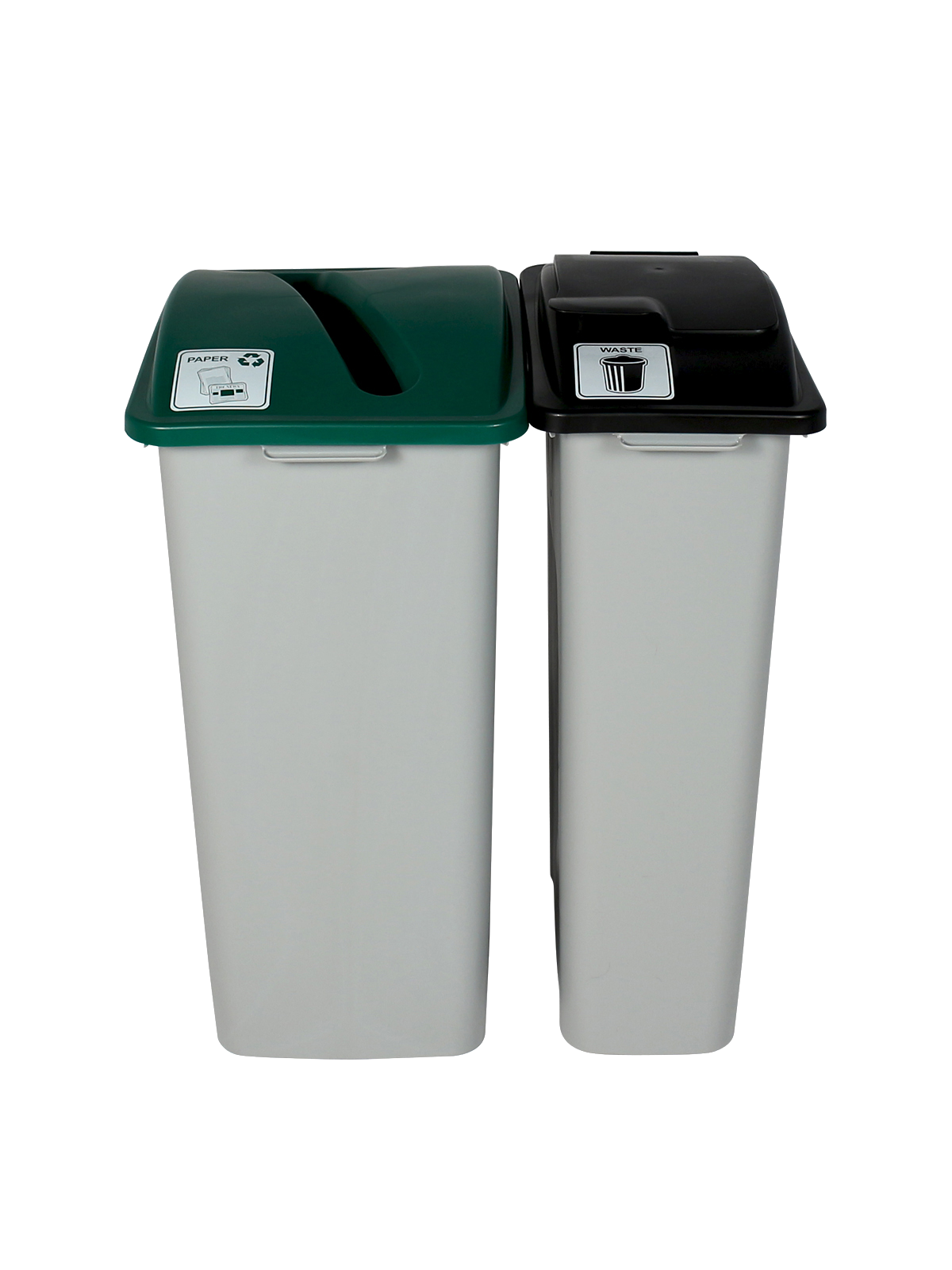 WASTE WATCHER – Double – Kit – Xl – Paper-Waste – Slot-Solid Lift – Grey-Green-Black