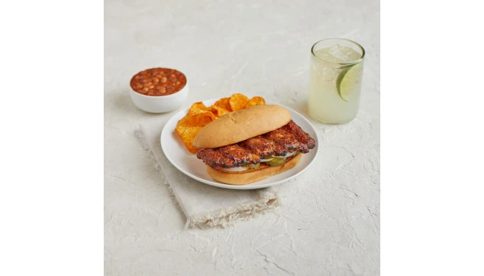 AdvancePierre™ Fully Cooked Pork Rib Patties with Honey BBQ Sauce, 3.25 oz._image_1
