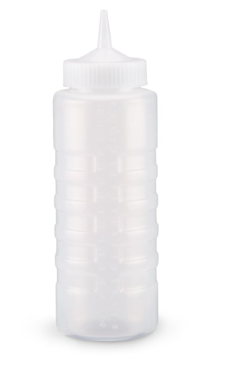 32-ounce Traex® single-tip squeeze dispenser in yellow