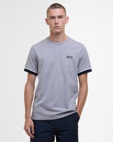 Deep Cuff Evan Tipped T-Shirt Pale Slate