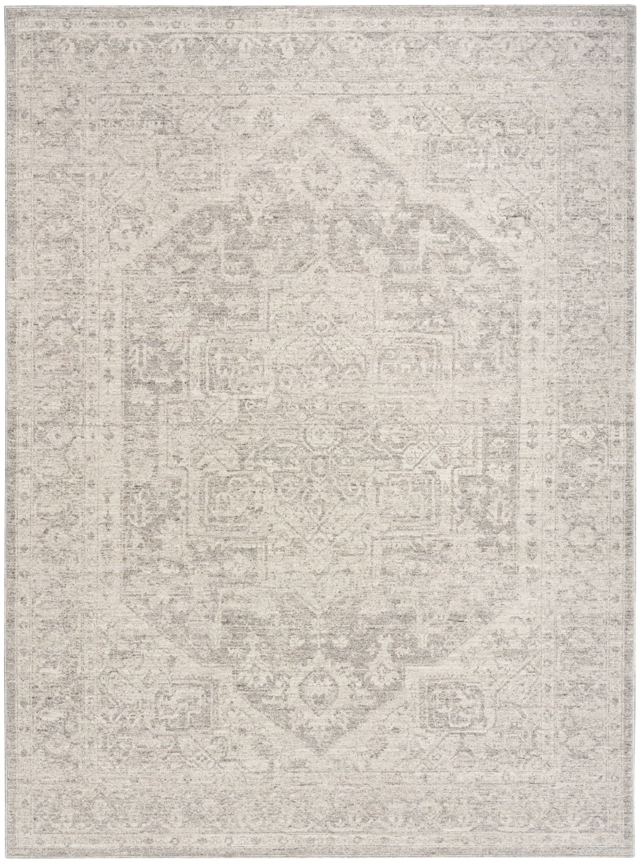 DKNY Pure Shades 5'3" x 7'8" Grey Vintage Indoor Rug