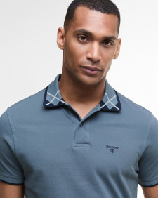 Brodie Short-Sleeved Polo Shirt Blue Stone