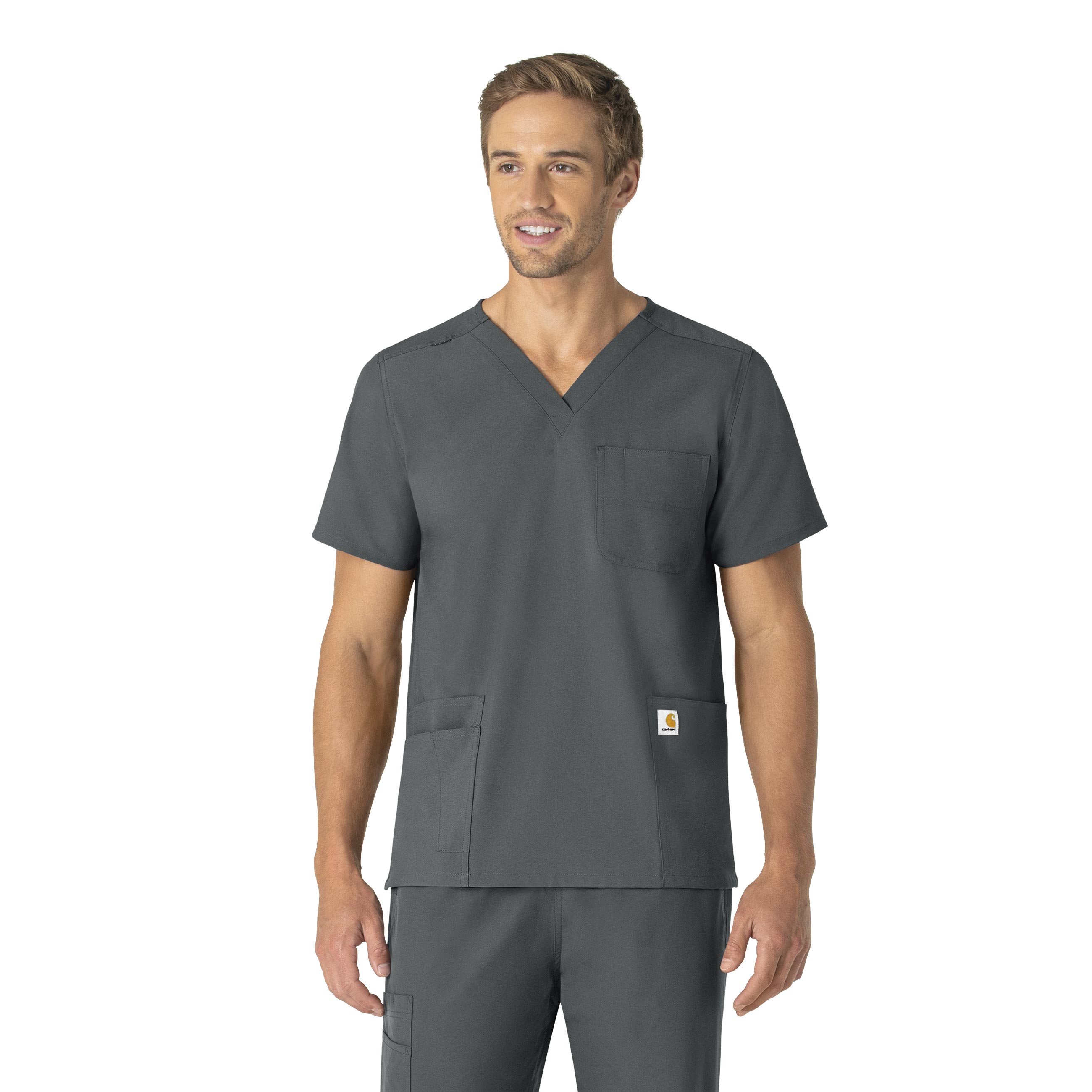 Essentials Unisex V-Neck 6-Pocket Scrub Top-Carhartt