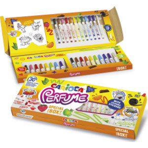 Perfume Felt Tip Washable Pens Special Box - 30 Pieces + Stickers