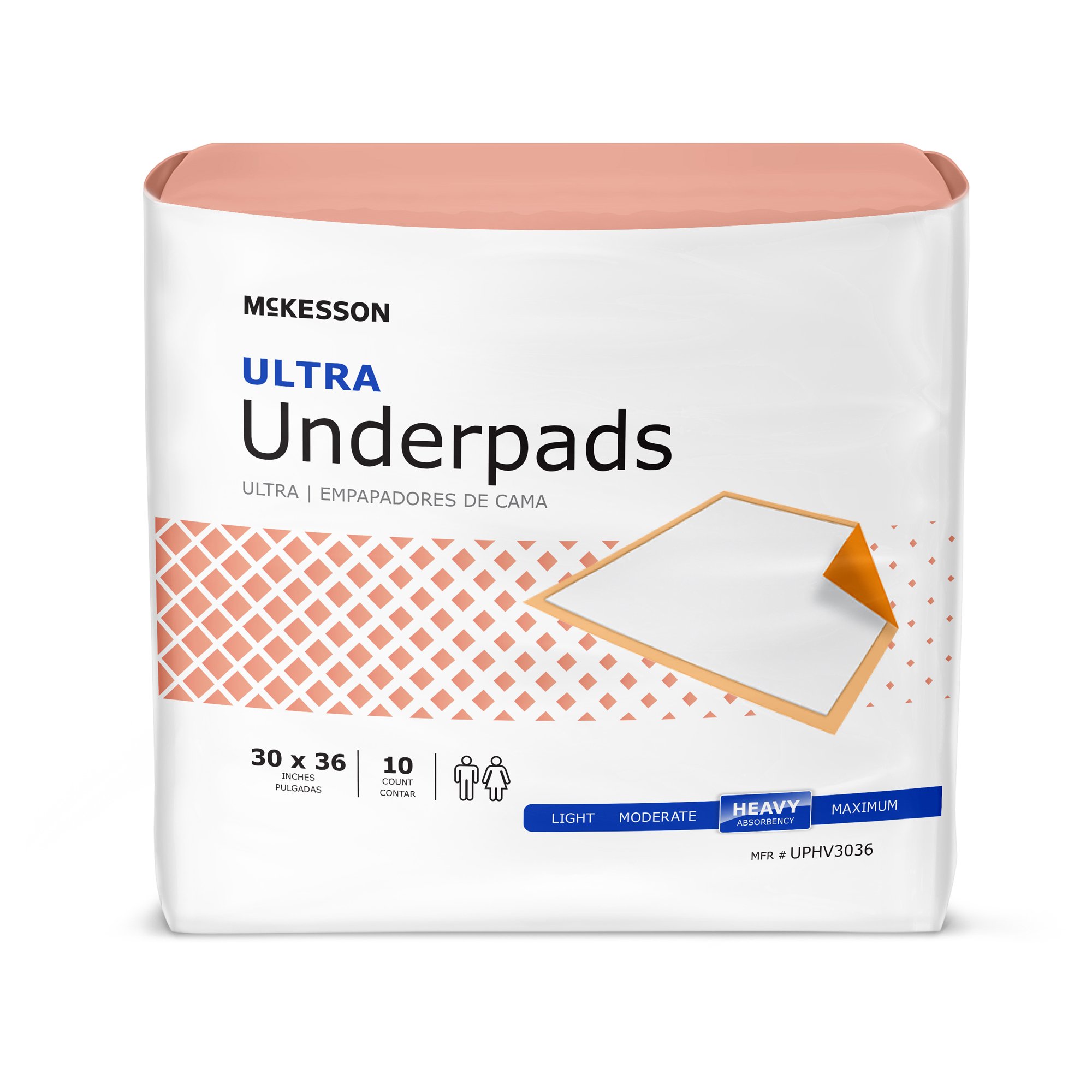 McKesson Ultra Heavy Absorbency Underpad, 30 x 36 Inch MK 724031