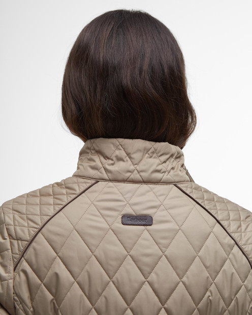 Crawford Cavalry Quilted Jacket Military Brown/Ancient Tartan