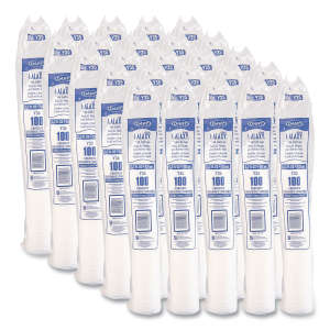 Dart, High-Impact Polystyrene Cold Cups, 3.5 oz, Translucent