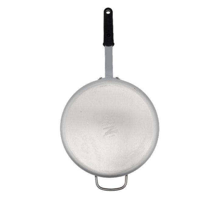 10-quart Wear-Ever® tapered aluminum saucepan with natural finish and silicone handle