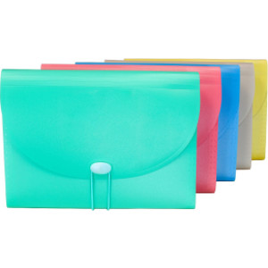 7-Pocket Expanding File, Assorted Tropic Tones