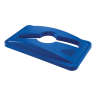 Rubbermaid Commercial, Slim Jim®, Rectangular, Polypropylene, 16gal, Blue, Receptacle Lid