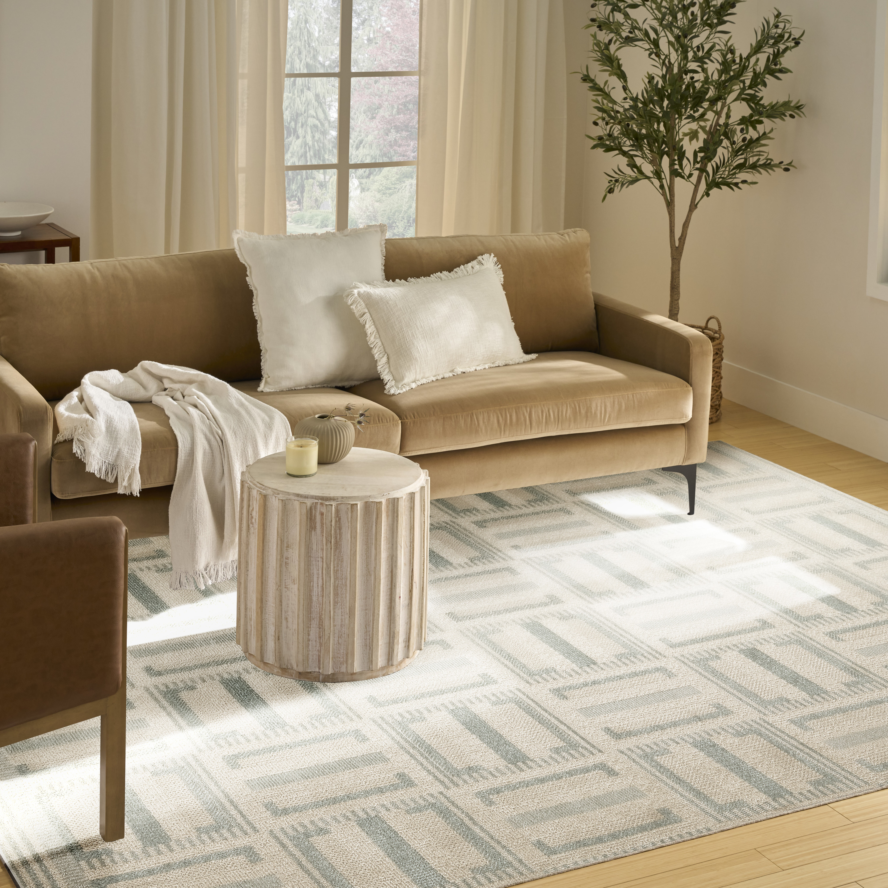 Nourison Nordic 8' x 10' Ivory Blue Modern Indoor Rug