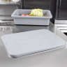 Rubbermaid Commercial, Polyethylene Bus Tub Lid, 22" x 17", Gray