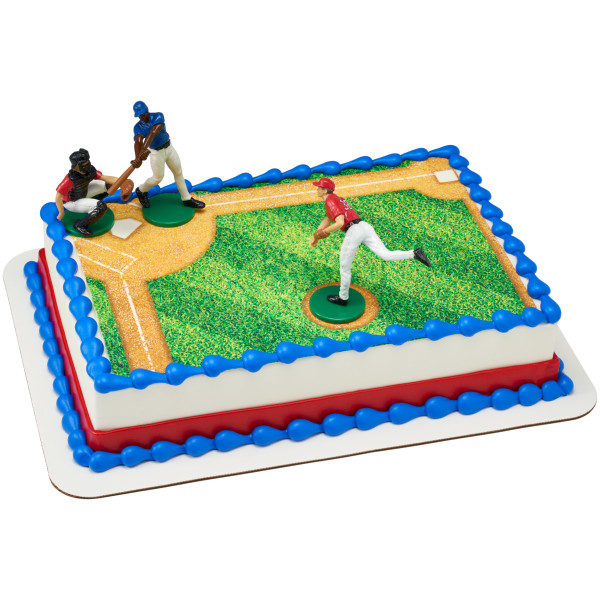 Batter Up Baseball PhotoCake® Edible Image® DecoSet® Background