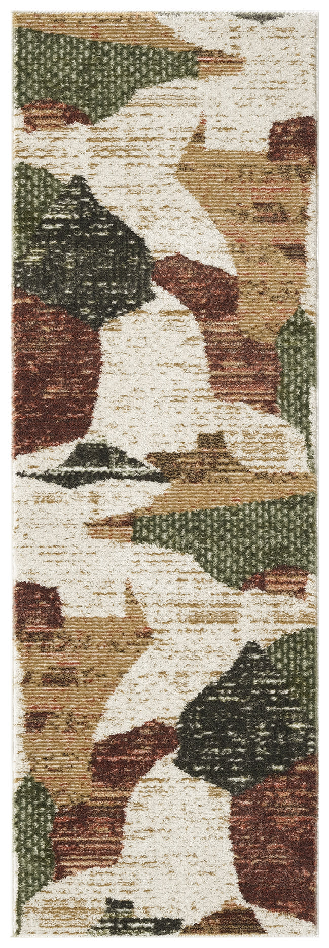 Nourison Nordic 2' x 6' Beige Multi Modern Indoor Rug
