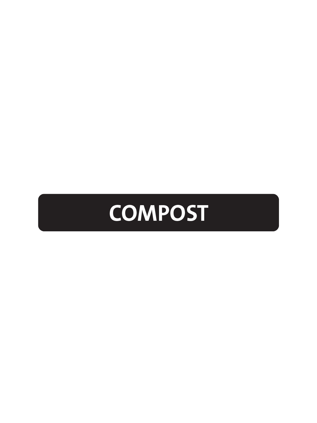 Black and white compost label for Busch Systems Sessanta containers