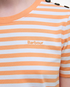 Ferryside Striped T-Shirt Papaya/Cloud