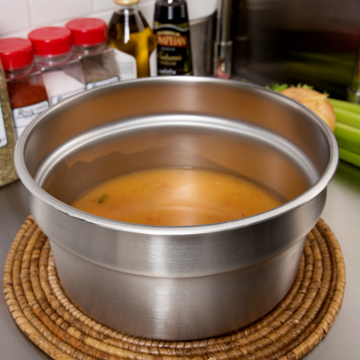 7 ¼-quart stainless steel inset