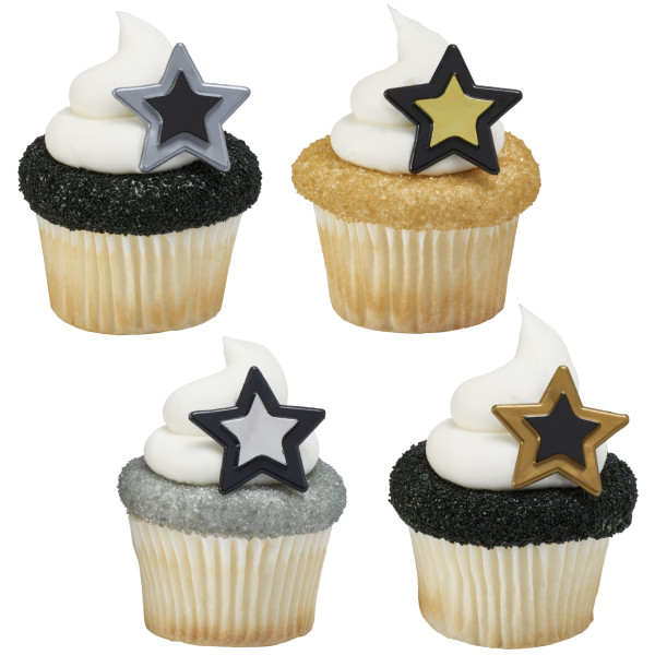 Grad Star Cupcake Rings