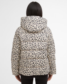Piumino Olivios con stampa Jasmine Leopard Print