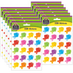 Teacher Created Resources&reg; Colorful Fish Stickers, 120 Per Pack, 12 Packs TCR3553-12