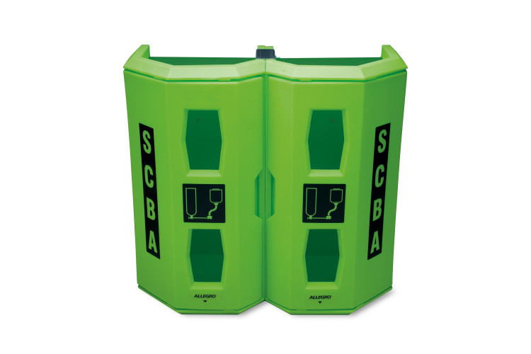 Protects dual SCBAs from dust, moisture, and damaging plant environments