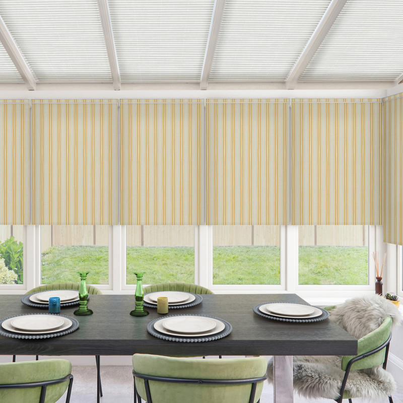 Larry Ochre Roller Blind