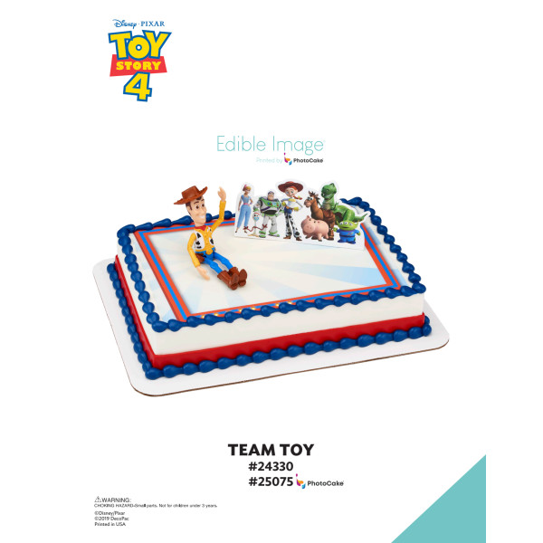 Disney and Pixar's Toy Story 4 Team Toy The Magic of Cakes® PhotoCake® Enhanced Background Page
