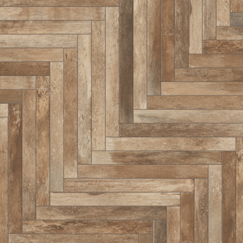 Sedona Sunset 1-7/8 in. x 17-3/4 in. Porcelain Floor and Wall Tile