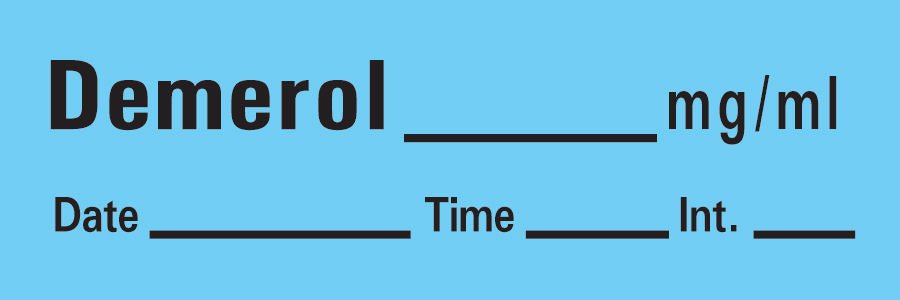 PDC Healthcare LABEL, DEMEROL BLU (333/RL) PROFTP