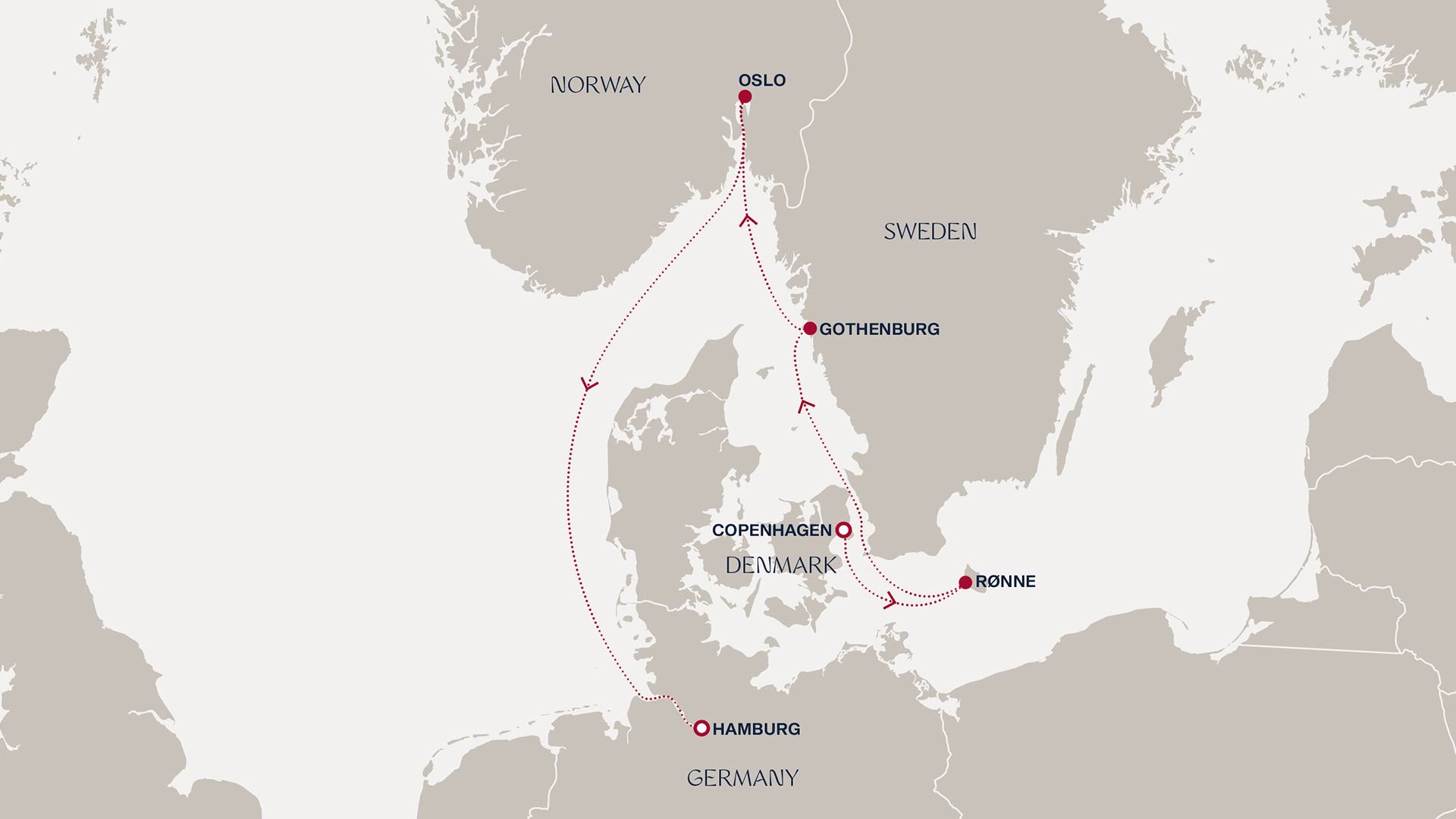 Itinerary map