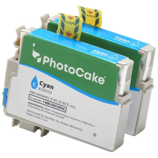 Epson "U" Series Cartridge - Cyan - Epson WF-2830U, WF-2850U, XP-4100U, XP-4105U - Red 3 Free PhotoCake® Ink
