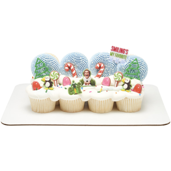 Elf 'Smiling's My Favorite' Cupcake Rings