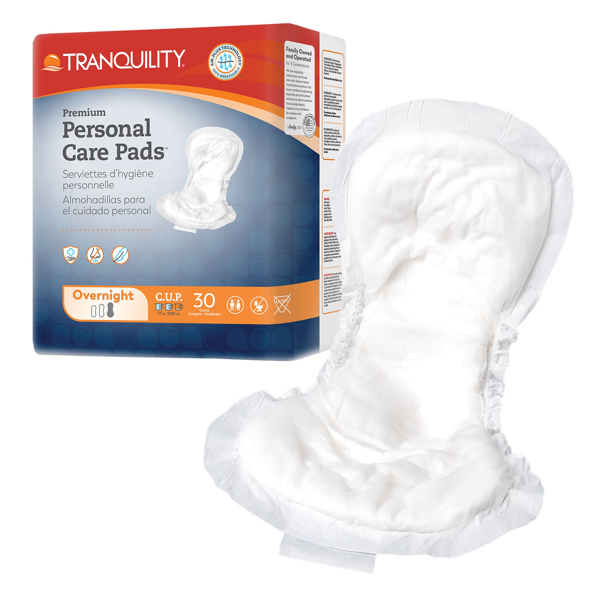 Principle Business Enterprises PAD, INCONT TRANQUILITY OVRNGHT DISP ADLT (30/BG 4BG/CS)