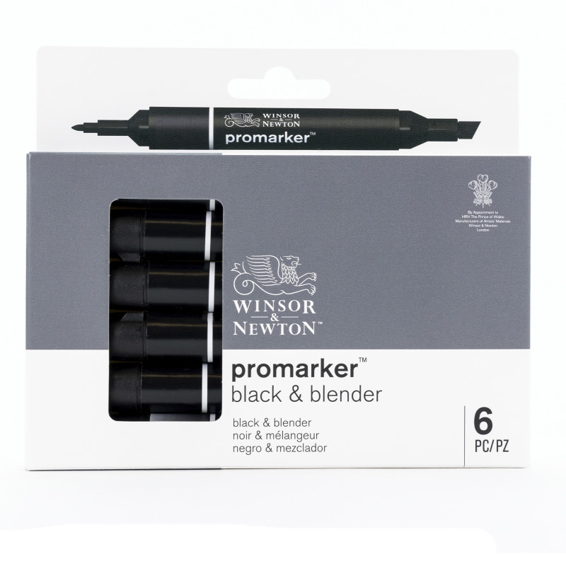 Promarker™, Black/Blender, Set of 6
