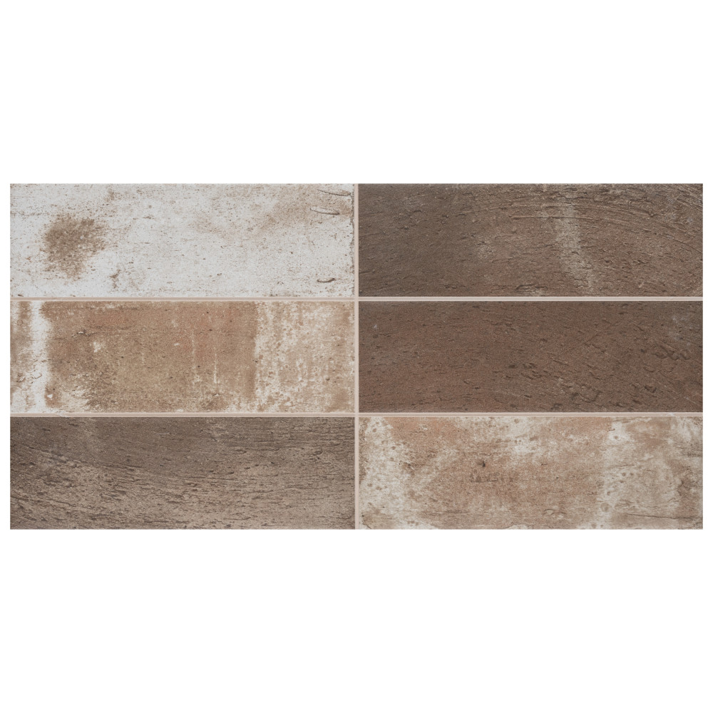 Kings Mud Cocoa 7-7/8 in. x 15-3/4 in. Ceramic Wall Tile