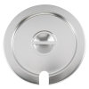 Stainless steel slotted cover for double boiler inset